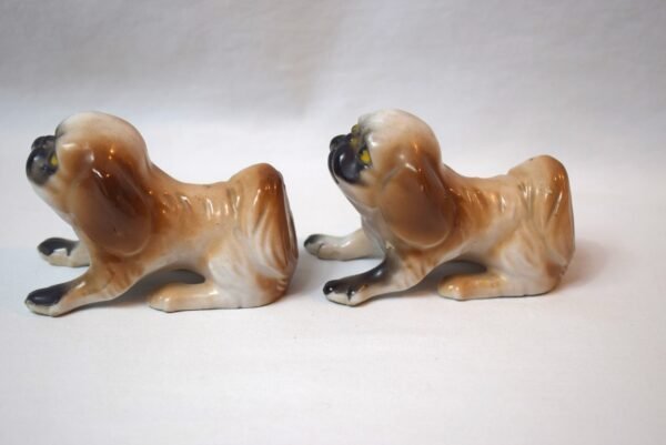 Vintage Pair Made In Japan Pug Dog Figures - Image 3
