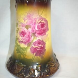 Antique 9 Inch Royal Bonn Franz Mehlem Germany Hand Painted Rosed Vase