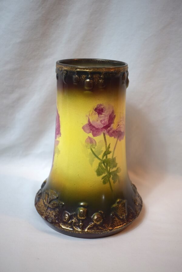 Antique 9 Inch Royal Bonn Franz Mehlem Germany Hand Painted Rosed Vase - Image 4