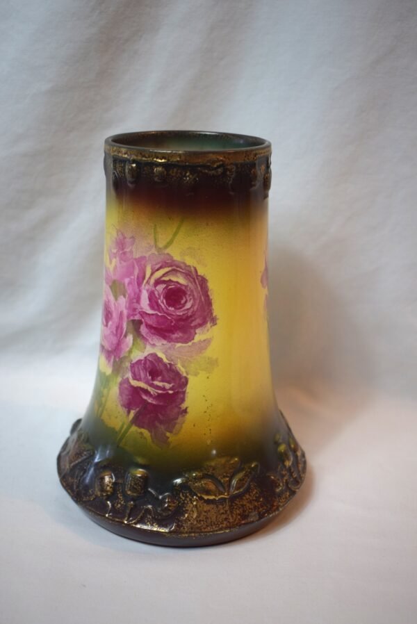 Antique 9 Inch Royal Bonn Franz Mehlem Germany Hand Painted Rosed Vase - Image 5