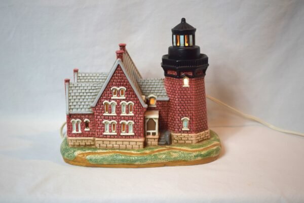 1996 Vintage Lefton Southeast Lighthouse Block Island  RI Electric Table Lamp - Image 3