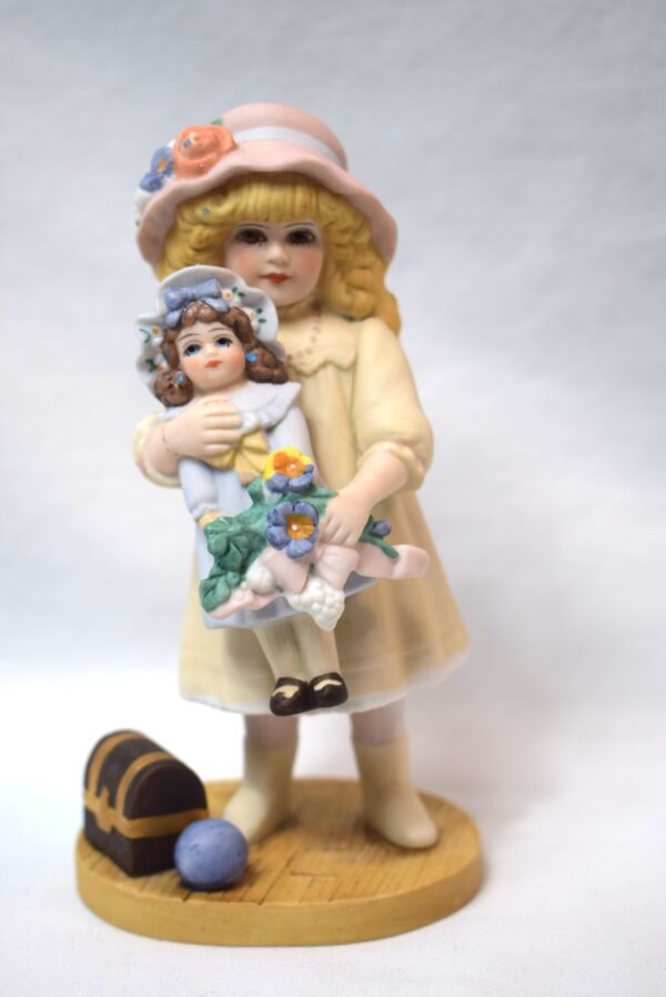 1989 Jan Hagara Cathy Girl with Doll Figurine