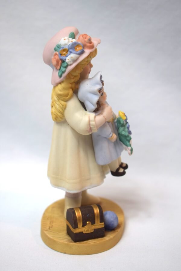 1989 Jan Hagara Cathy Girl with Doll Figurine - Image 2