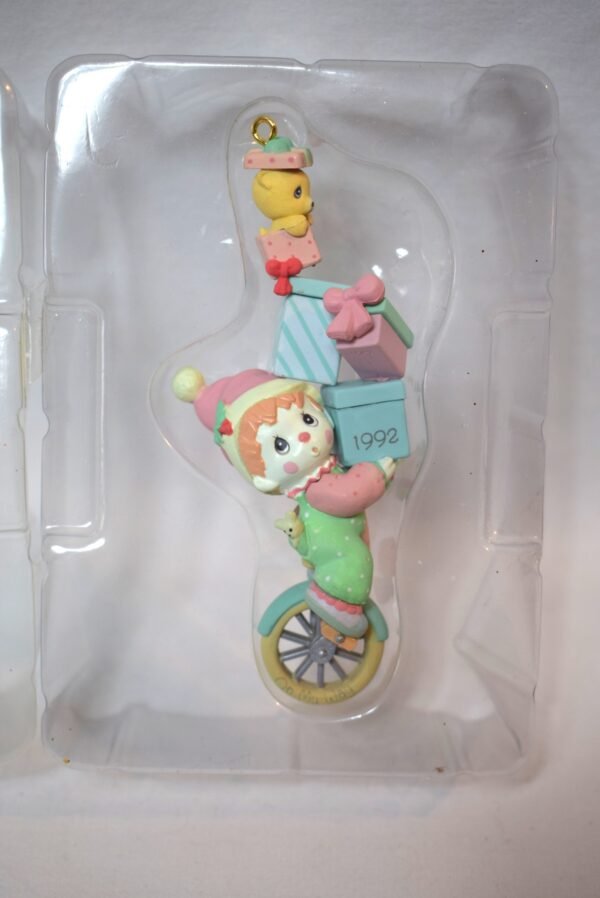 1992 Precious Moments On My Way To Wish You A Very Merry Christmas Ornament - Image 3