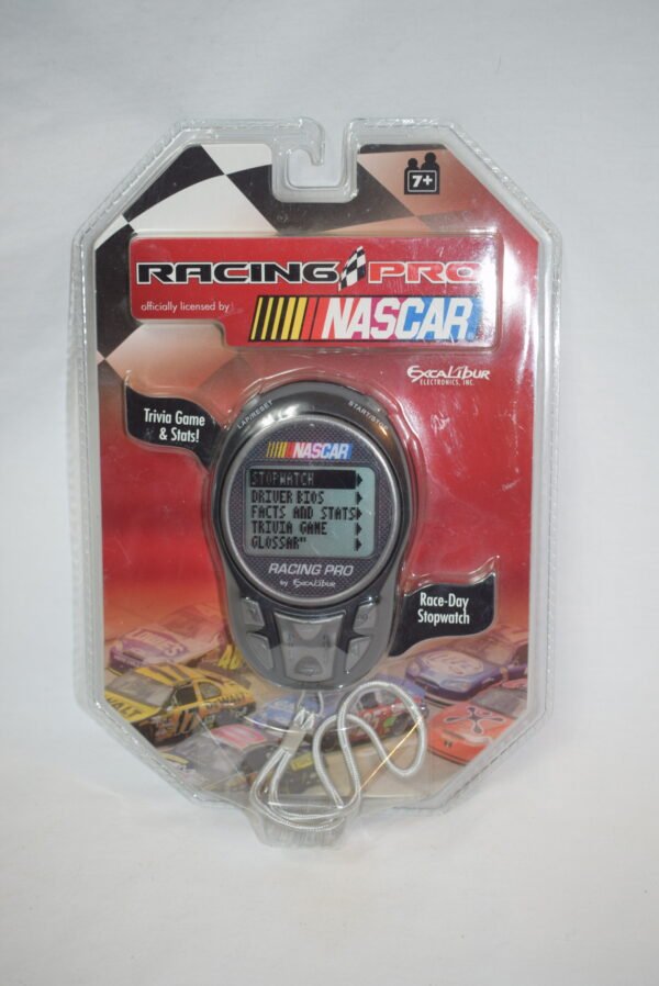 NIP Excalibur Nascar Racing Pro Trivia Game and Stats and Race Day Stop Watch