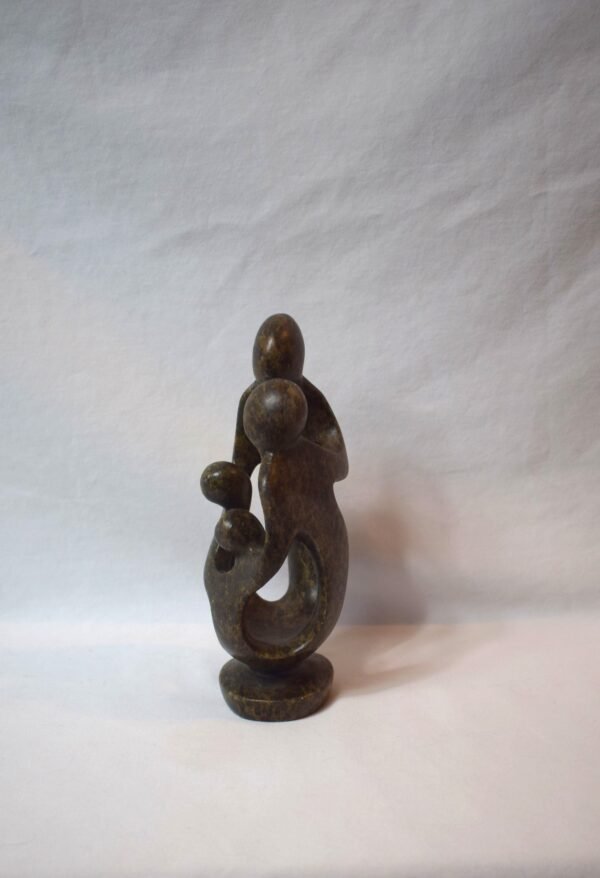 2007 Signed Peter Rujuwa Shona Family of 4 Carved Stone Sculpture - Image 2