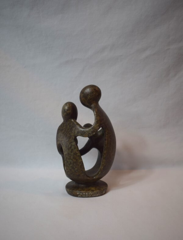 2007 Signed Peter Rujuwa Shona Family of 4 Carved Stone Sculpture - Image 3