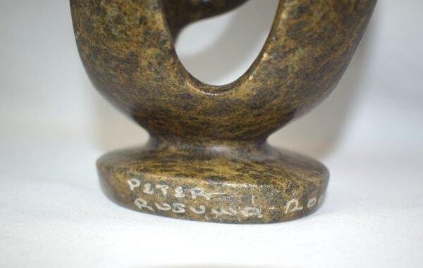2007 Signed Peter Rujuwa Shona Family of 4 Carved Stone Sculpture - Image 4