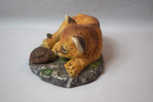 1985 Home Interiors Homco Lion Cub and Turtle Figure - Image 2