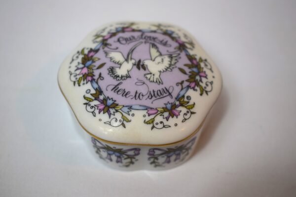 Vintage 1983 Franklin Porcelain Kate Lloyd Jones Our Love Music Box