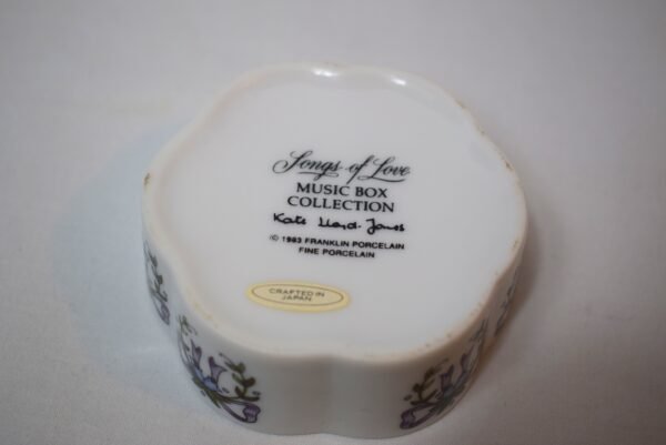 Vintage 1983 Franklin Porcelain Kate Lloyd Jones Our Love Music Box - Image 3