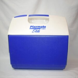 Vintage Igloo Playmate Elite Cooler Blue 16 QT Holds A Whole Case