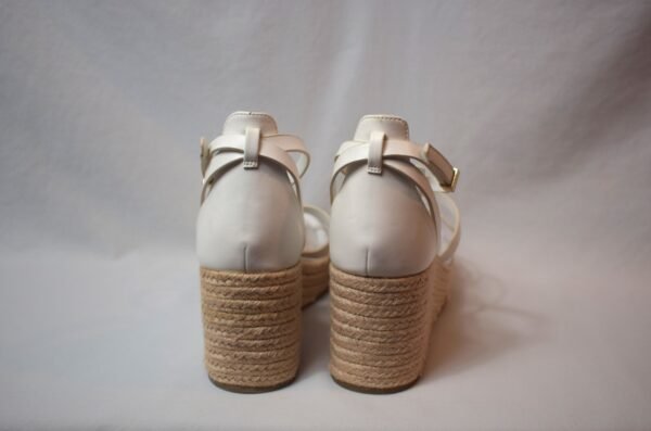 New Franco Sarto Pana Espadrille Wedge Sandals White Size 8.5M No Tags No Box - Image 6