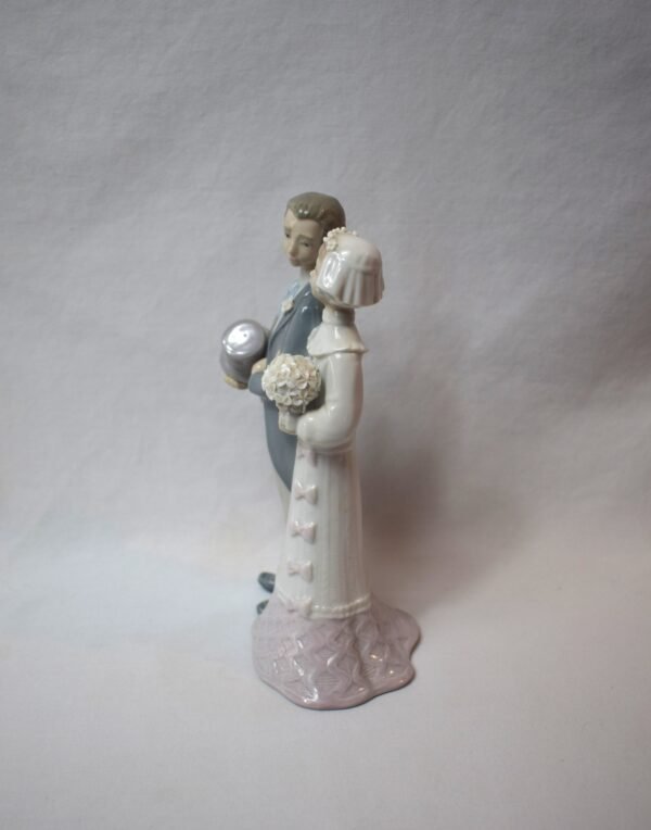 Vintage Lladro Wedding Day Couple Figurine #4808 No Box Keepsake - Image 2