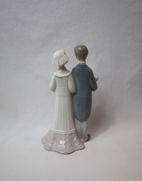 Vintage Lladro Wedding Day Couple Figurine #4808 No Box Keepsake - Image 3