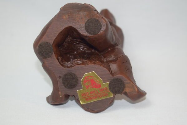 Vintage Red Mill  Pecan Wood Child Cowboy and Dog Figure - Image 5