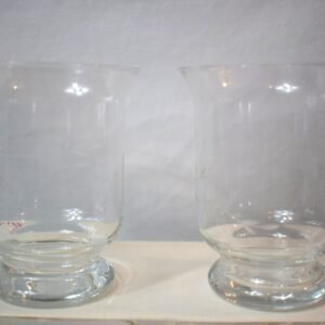 Vintage 2002 Princess House Pair Etched Glass Votives in Original Box