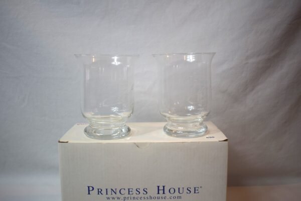 Vintage 2002 Princess House Pair Etched Glass Votives in Original Box - Image 4