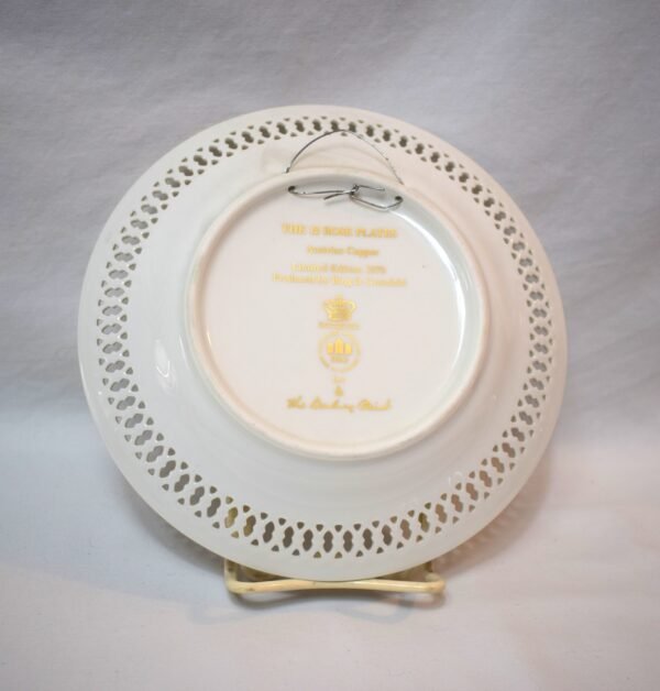 Vintage 1979 Danbury Mint 12 Roses Plate Austrian Copper Rose - Image 2