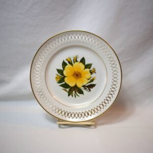 Vintage 1979 Danbury Mint 12 Roses Plate Mermaid Rose