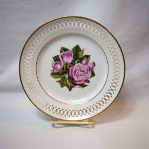 Vintage 1979 Danbury Mint 12 Roses Plate Angel Face Rose
