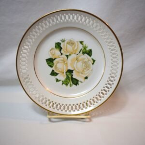 Vintage 1979 Danbury Mint 12 Roses Plate John F Kennedy Rose