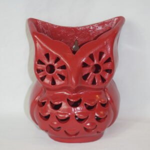 Ten Thousand Villages Red Owl Wall Pocket Sconce From Napal