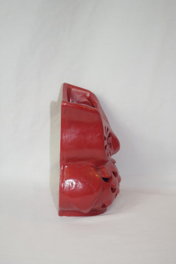 Ten Thousand Villages Red Owl Wall Pocket Sconce From Napal - Image 4