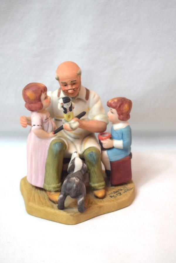 Vintage 1982 ICF Norman Rockwell The Toymaker Figurine Christmas Gift