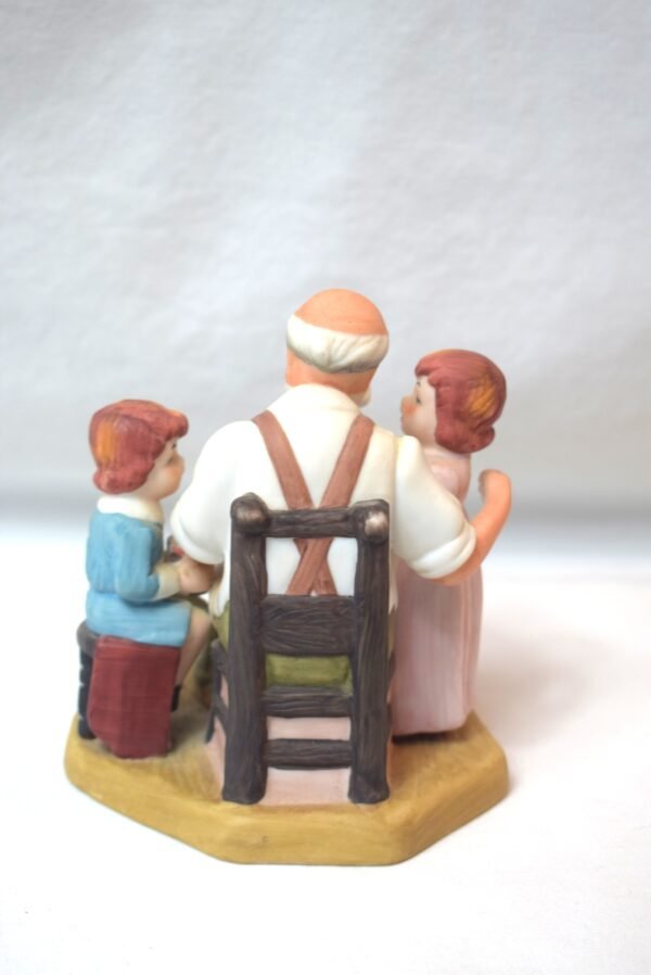 Vintage 1982 ICF Norman Rockwell The Toymaker Figurine Christmas Gift - Image 3