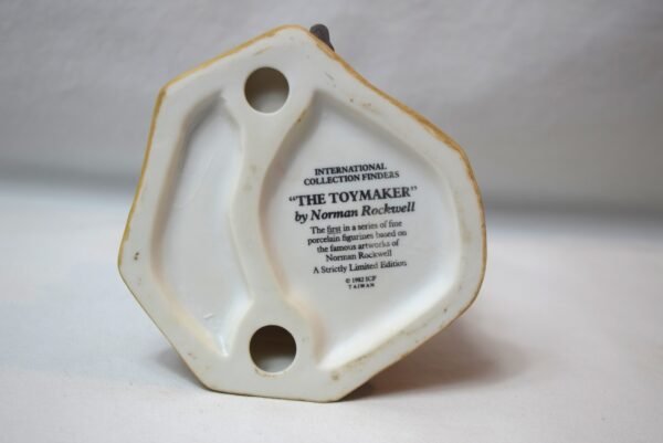 Vintage 1982 ICF Norman Rockwell The Toymaker Figurine Christmas Gift - Image 4
