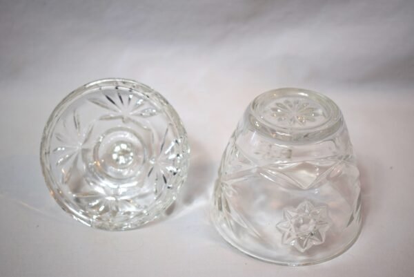 Vintage Anchor Hocking Star of David Covered Sugar Bowl Covered Trinket Dish - Image 5
