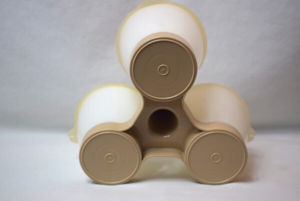 Vintage Tupperware Condiment Caddy with 3 Covered Bowls (i2) - Image 4