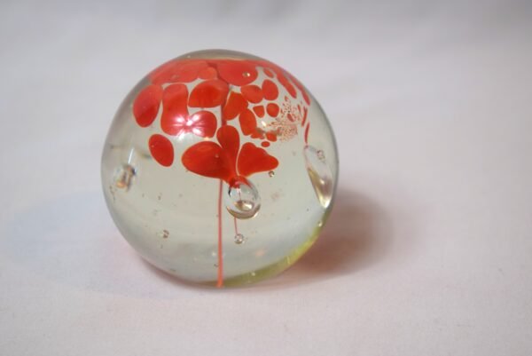 Vintage Orange Flamingo Glass Paperweight - Image 5