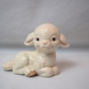 Vintage 1986 Goebel Reclining White Lamb Figurine Germany Easter Sheep