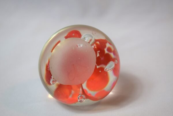 Vintage Orange Flamingo Glass Paperweight - Image 6