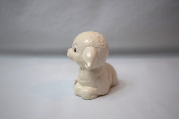 Vintage 1986 Goebel Reclining White Lamb Figurine Germany Easter Sheep - Image 2