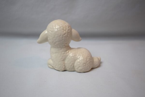 Vintage 1986 Goebel Reclining White Lamb Figurine Germany Easter Sheep - Image 3