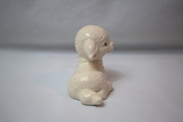 Vintage 1986 Goebel Reclining White Lamb Figurine Germany Easter Sheep - Image 4