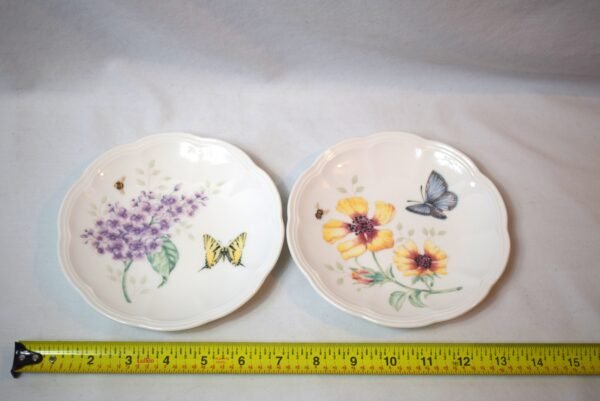 Vintage Pair Lenox Butterfly Meadow Dessert Party Plates 6 inch - Image 4