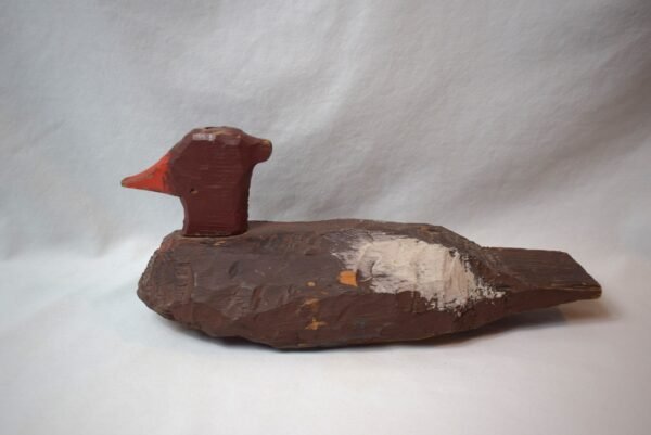 Vintage Carved Wooden Painted Duck Decoy Primitive Rustic