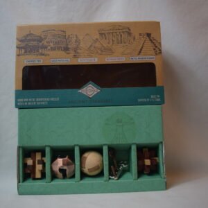 NIB 2019 True Genius Ancient Treasures 5 Wood and Metal Brainteaser Puzzles