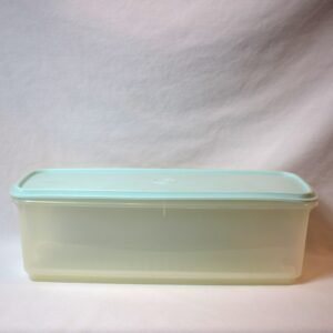 Vintage Tupperware Celery Keeper Clear Base Green Lid White Crisper Insert