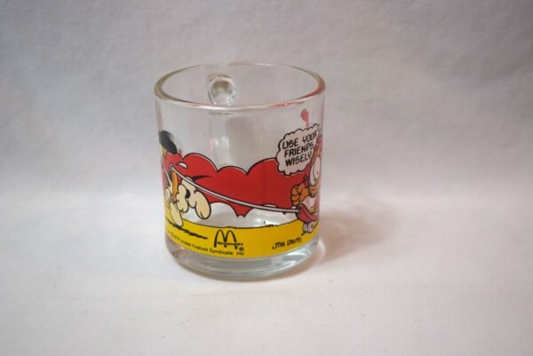 Vintage 1978 McDonalds Garfield Glass Coffee Mug Cup Promotion Give Away - Image 2