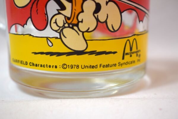 Vintage 1978 McDonalds Garfield Glass Coffee Mug Cup Promotion Give Away - Image 4