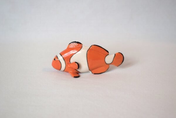 Small Vintage Porcelain Realistic Clownfish Figure Ocean Marine Fish