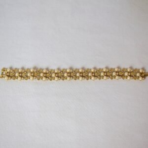 Vintage D'Orlan Jewelry Faux Pearl and Gold Tone Fashion Bracelet