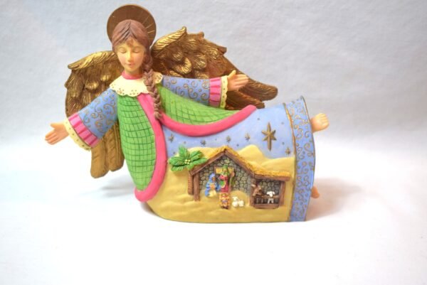 Vintage Resin Nativity Angel North Star