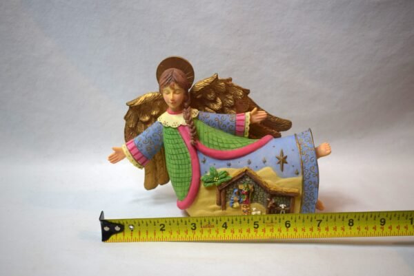 Vintage Resin Nativity Angel North Star - Image 6