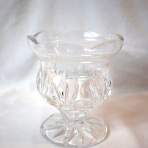 Vintage Royal Limited 24% Lead Crystal Pedestal Vase Candy Dish Candle Holder